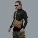 1 - Плечова однолямкова сумка. Збільшена. Cordura 1000D Койот