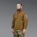 2 - Флісова тактична кофта на блискавці. Койот. Polyester. Розмір XL