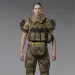 5 - Плитоноска жіноча Warmor gen.3 FL MAX (for Ladies) (без плит). З максимальним набором підсумків, захистом шиї та плечей по 1 класу ДСТУ. Мультикам.