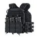 1 - Плитоноска TUR PRO Скелетон, 3 підсумки для AK/AR з системою швидкого скидання. Molle. Колір Чорний.