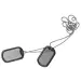 1 - Армійський жетон Helikon Dog Tag 2 шт. Сірий