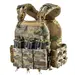 1 - Плитоноска TUR PRO Скелетон, 3 підсумки для AK/AR з системою швидкого скидання. Molle. Колір Мультикам.