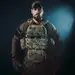 3 - Плитоноска TUR PRO Скелетон, 3 підсумки для AK/AR з системою швидкого скидання. Molle. Колір Мультикам.