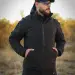 1 - Куртка тактична Softshell ХАНТЕР. Осінь-Весна Чорний. Розмір S (40-42)