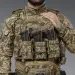 4 - Одинарний пластиковий підсумок під магазини AK\AR. Cordura 1000D. Molle. Піксель