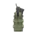2 - Одинарний пластиковий підсумок під магазини AK\AR. Cordura 1000D. Molle. Олива