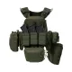 4 - Плитоноска TUR PRO Gen 2, (Комплект 7 підсумків) з системою швидкого скидання. Molle. Колір Олива. Розмір M.