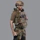 6 - Бронежилет 6-го класу (TUR PRO Gen 1). Вага 6.5 кг. (Комплект 4 підсумки). З системою швидкого скидання. Molle. З боковими карманами. Колір Піксель.