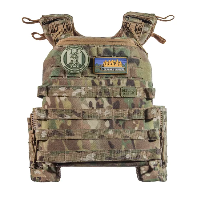 8 - Бронежилет 6-го класу (TUR PRO Gen 2). Вага 6.5 кг. З системою швидкого скидання. Molle. Колір Мультикам. Розмір L/XL.