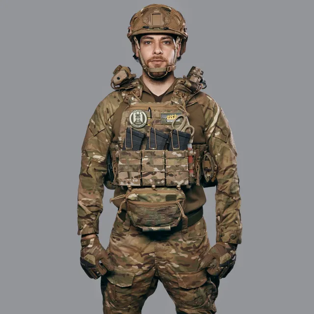 4 - Бронежилет 3-го класу (TUR PRO Gen 2). Вага 3.7 кг. (Комплект 4 підсумки). З системою швидкого скидання. Molle. Колір Мультикам. Розмір XL.