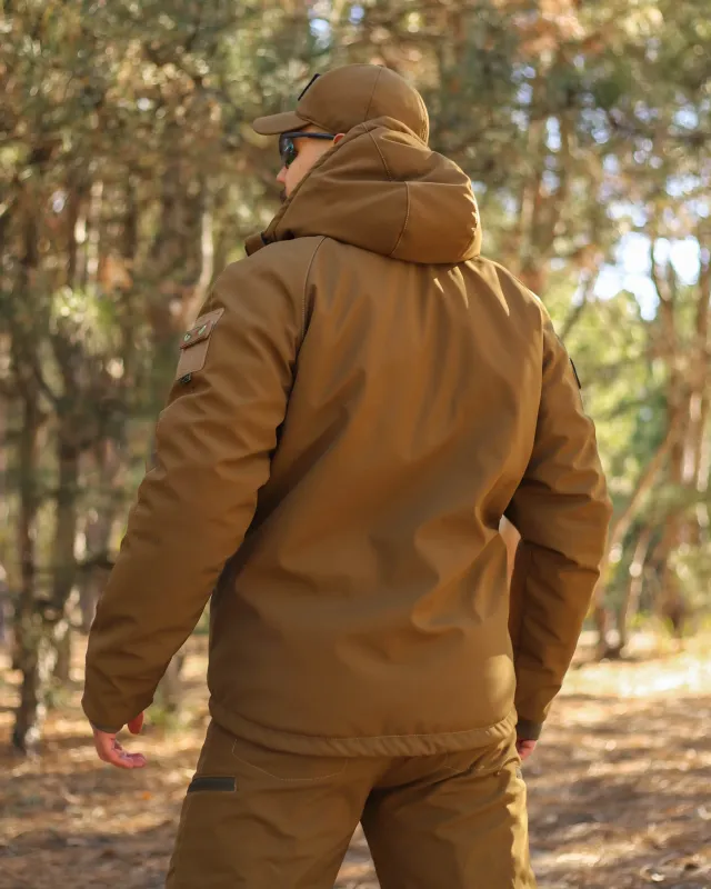 5 - Куртка тактична Softshell ХАНТЕР. Осінь-Весна Койот. Розмір XL (52-54)