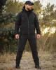 10 - Куртка тактична Softshell ХАНТЕР. Осінь-Весна Чорний. Розмір M (44-46)