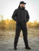 6 - Куртка тактична Softshell ХАНТЕР. Осінь-Весна Чорний. Розмір XXL (56-58)