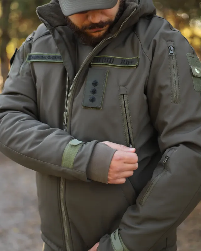 15 - Куртка тактична Softshell ХАНТЕР. Осінь-Весна Олива. Розмір 3XL (60-62)