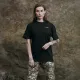 7 - Футболка Military Capybara. Бавовна/еластан. Чорна. Розмір XXL