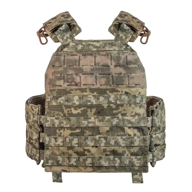 2 - Бронежилет 6-го класу (Крук). Вага 5.6 кг. З системою швидкого скидання. Molle. Колір Піксель.
