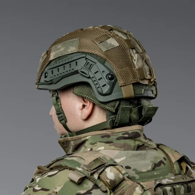 3 - Балістичний захист потилиці 1-го класу захисту. CORDURA 1000D. Олива