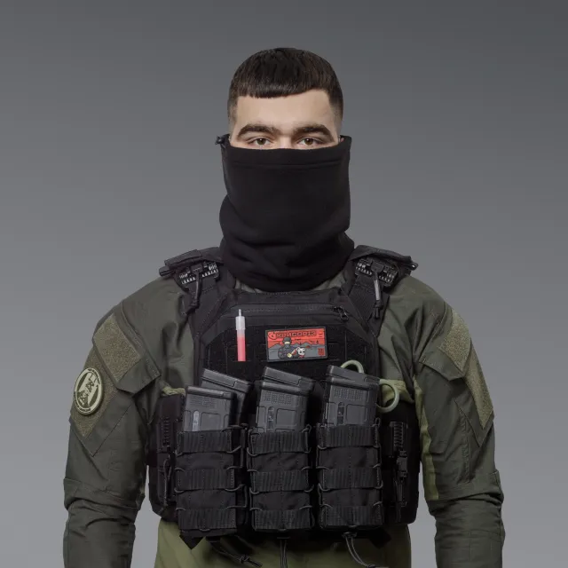 7 - Флісовий Бафф Winter Neck Чорний. Polyester. Розмір: L-XL