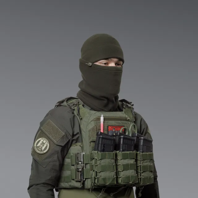 6 - Шапка флисовая Winter Cap Олива. Polyester. Размер: L-XL