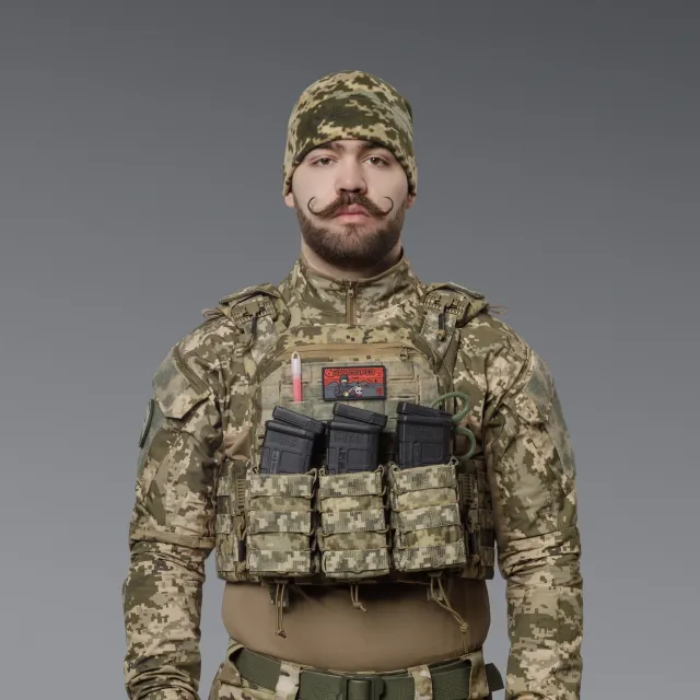 4 - Шапка флисовая Winter Cap Пиксель. Polyester. Размер: L-XL