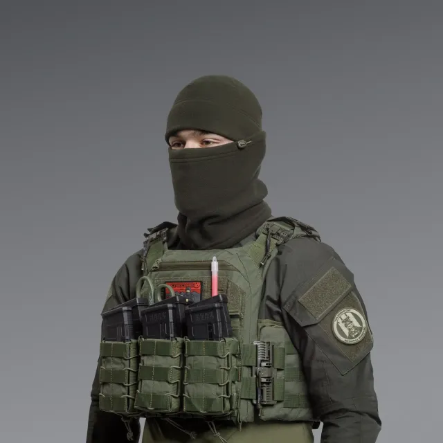 2 - Комплект Winter Tactical Kit: Бафф + Шапка Олива. Размер L-XL