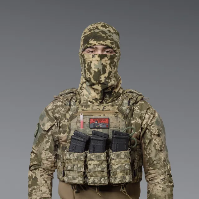 4 - Комплект Winter Tactical Kit: Бафф + Шапка Пиксель. Размер L-XL