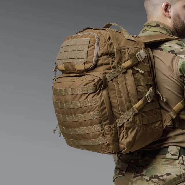 4 - Тактичний рюкзак Scout на 40л. Cordura 1000D. Койот