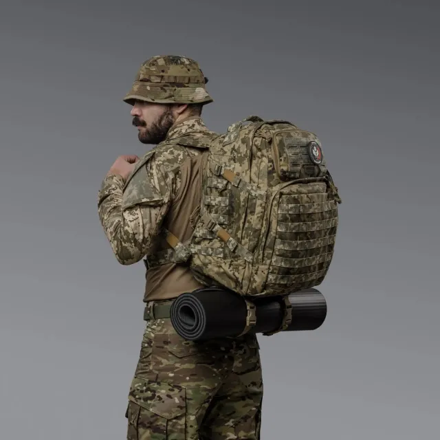 3 - Тактичний рюкзак Scout на 40л. Cordura 1000D. Піксель