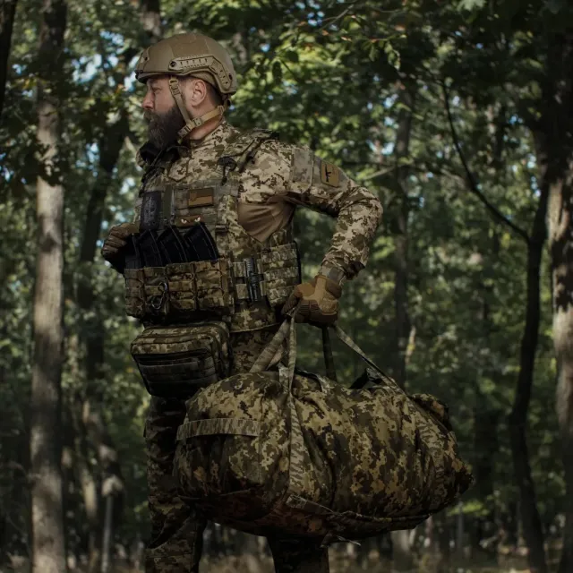 7 - Тактична сумка-баул на 100л. Cordura 500D. Піксель