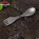 3 - Ложка-виделка-ніж титанова Naturehike Titanium NH19T012. Сірий