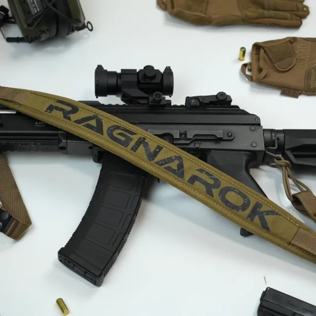 2 - Ремінь збройовий одно/двоточковий з широким наплічником RAGNAROK RAGNARR Gen.II Койот
