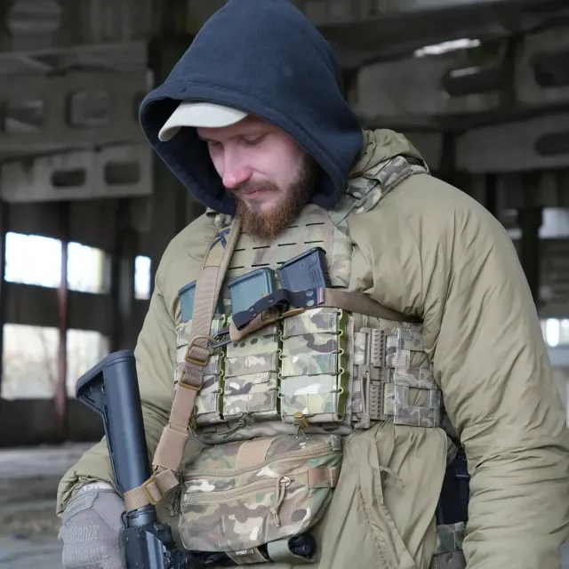 11 - Ремінь збройовий одно/двоточковий з широким наплічником RAGNAROK RAGNARR Gen.II Койот