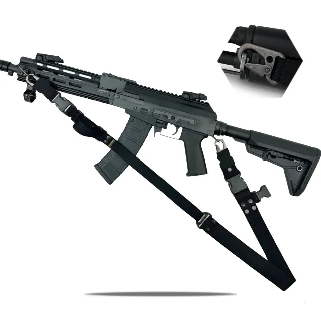 1 - Ремінь одно/двоточковий збройовий RAGNAROK ODIN carbine Gen.II. Чорний