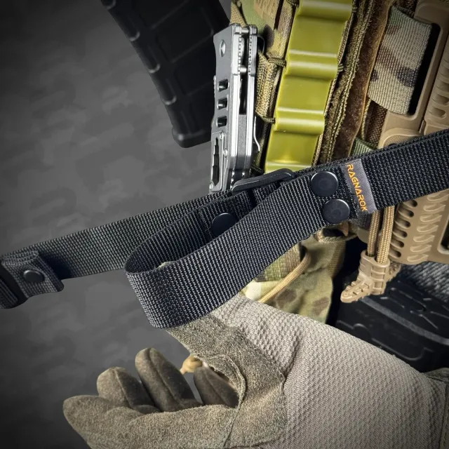 5 - Ремінь одно/двоточковий збройовий RAGNAROK ODIN carbine Gen.II. Чорний