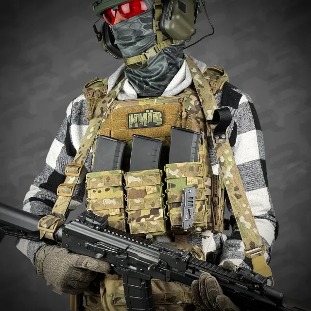 4 - Ремінь RAGNAROK TYR carbine збройовий одно/двоточковий з додатковим кріпленням. Мультикам