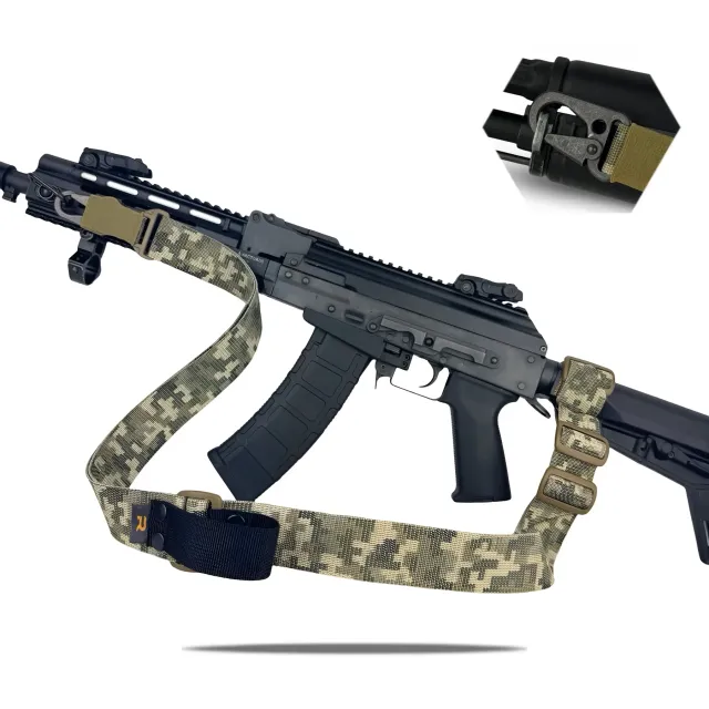 1 - Ремінь RAGNAROK TYR carbine збройовий одно/двоточковий з додатковим кріпленням. Піксель