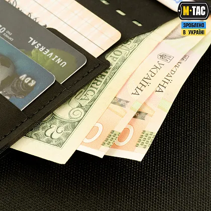 8 - Гаманець M-Tac Slim Elite. Чорний