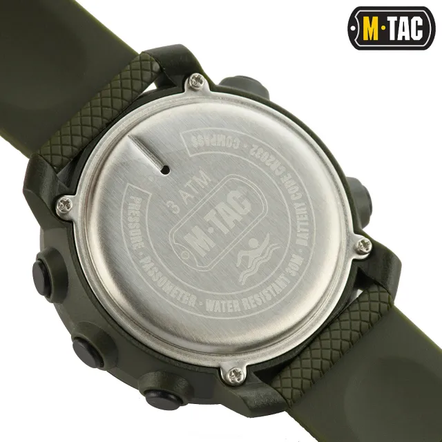 3 - Тактические часы мультифункциональные M-Tac. Олива