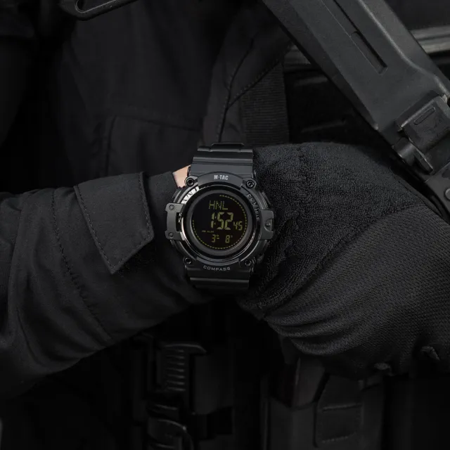 8 - Тактичний годинник з компасом 2233 Army M-Tac. Черный