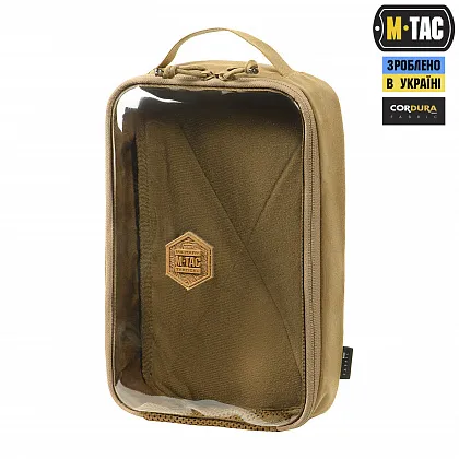 1 - Органайзер утилітарний прозорий Elite Large Gen.II M-Tac. Койот