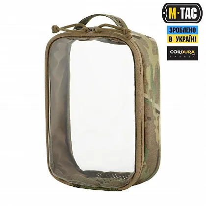 1 - Органайзер утилітарний прозорий Elite Small (22х14 см) M-Tac. Мультикам