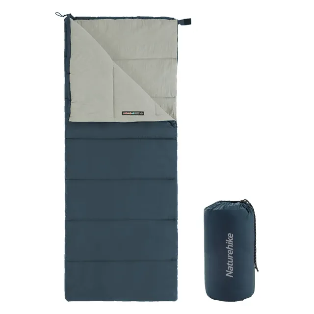 1 - Спальний мішок правий F150 NH22MSD05 Naturehike. Темно-блакитний