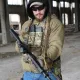 4 - Ремінь збройовий RAGNAROK триточковий з широким наплічником KRAKEN carbine. Койот