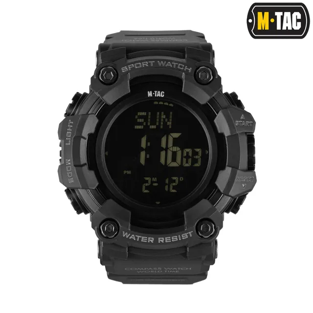 1 - Годинник тактичний 2037 Army M-Tac. Чорний
