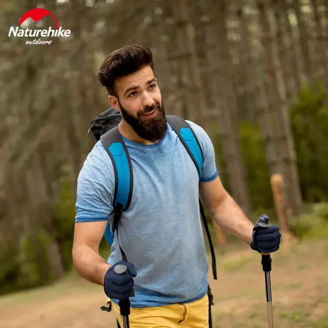 2 - Рукавичкі нековзкі трикотажні Naturehike NH21FS035. Темно-синій
