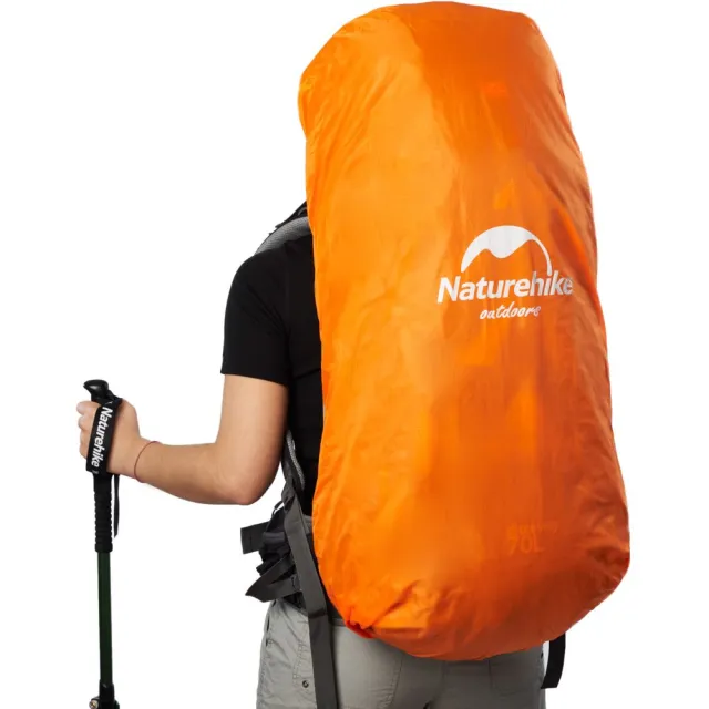 11 - Рюкзак туристичний Naturehike NH70B070-B, 70л+5л. Чорно-сірий