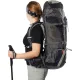 10 - Рюкзак туристичний Naturehike NH70B070-B, 70л+5л. Чорно-сірий
