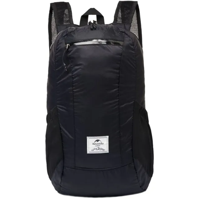 1 - Рюкзак компактний надлегкий Naturehike Ultralight NH17A012-B, 18л: Чорний
