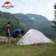 6 - Намет надлегкий тримісний з футпринтом Naturehike Cloud Up 3 Updated NH18T030-T, 210T, зелений