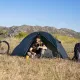 3 - Намет надлегкий одномісний з футпринтом Naturehike Cycling 1 NH18A095-D, 210T, темно-синій